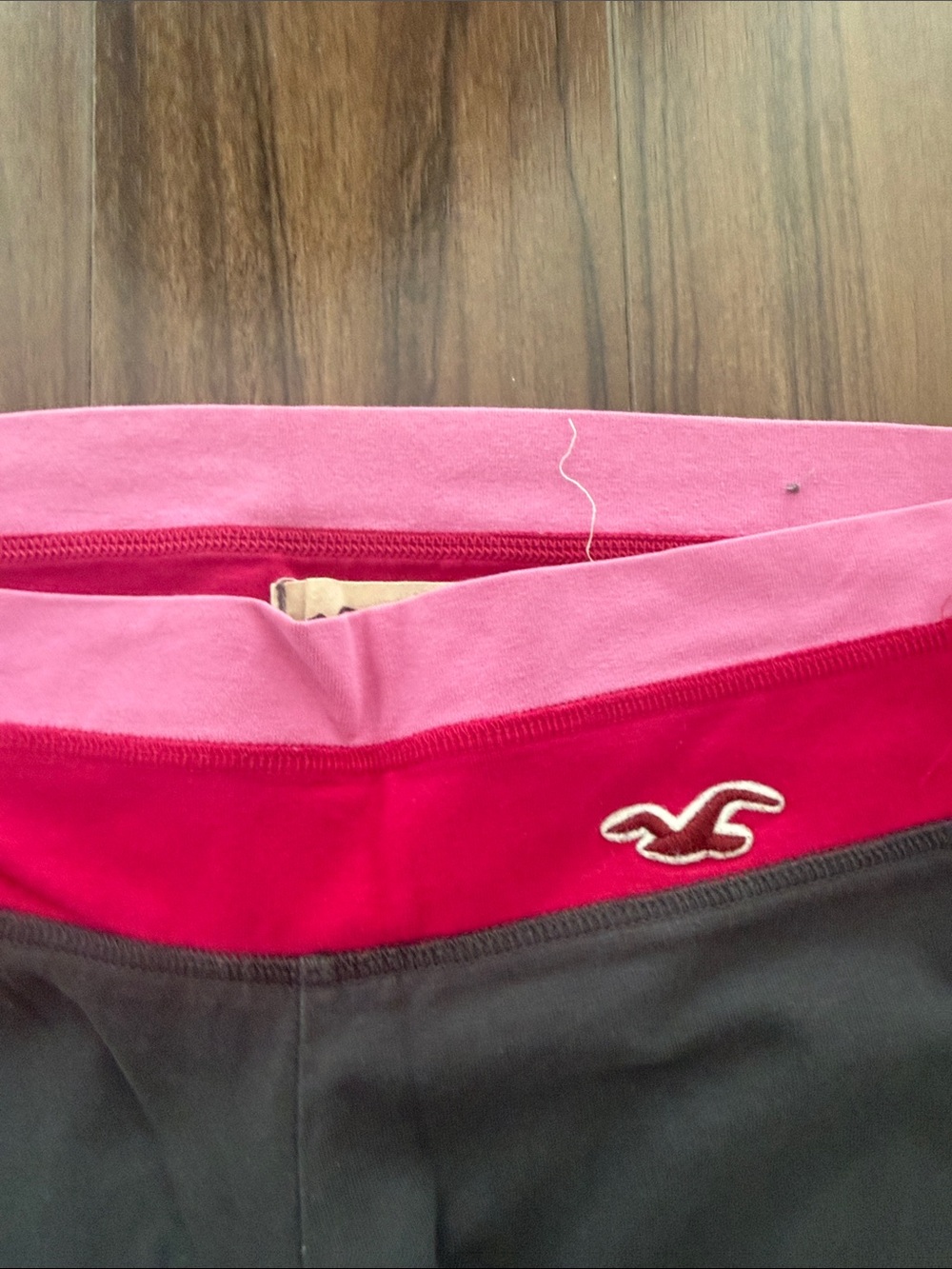 Vintage Hollister Yoga Pants with Pink Waistband - Picture 2 of 3
